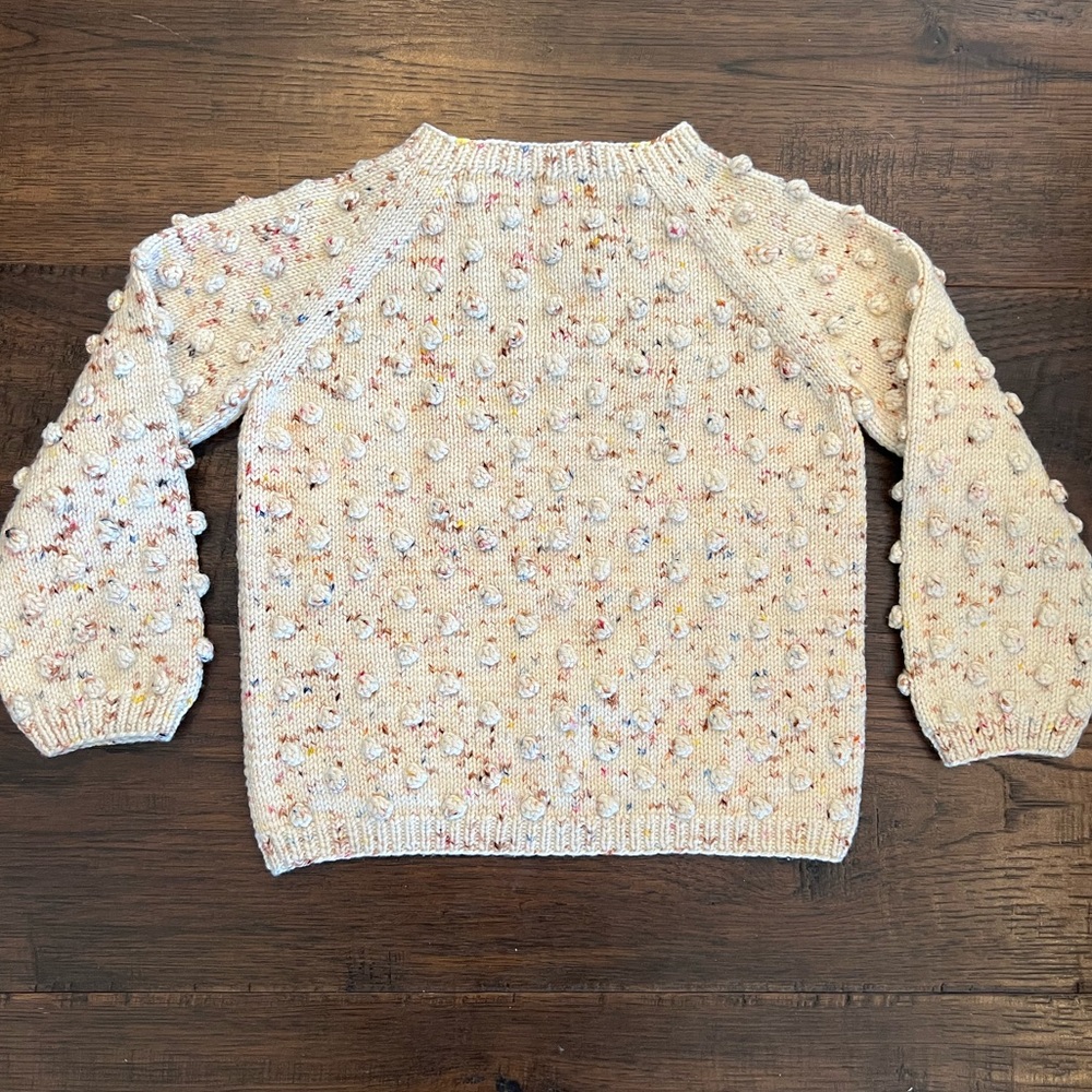 Misha Puff Confetti Popcorn Wool Sweater 4/5 years